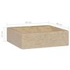 vidaXL Umivaonik krem 40 x 40 x 12 cm mramorni