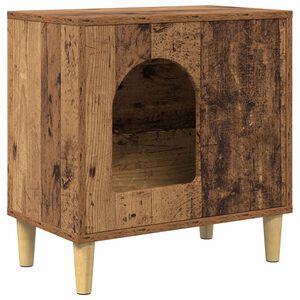 vidaXL Mačja Kuća Staro drvo 51 x 30 x 52 cm Konstruirano drvo