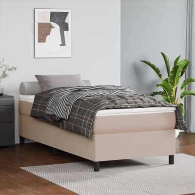 vidaXL Okvir za krevet boja cappuccina 80 x 200 cm od umjetne kože