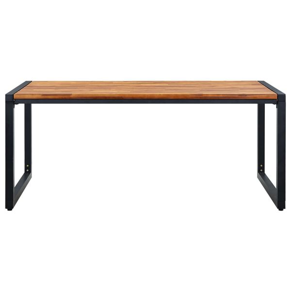 vidaXL Vrtni stol s U-nogama 180 x 90 x 75 cm masivno bagremovo drvo