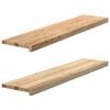 vidaXL Prozorske klupice 2 kom 110x25x2 cm netretirane masivne hrast
