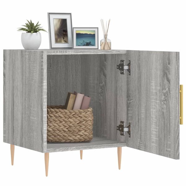 vidaXL Noćni ormarići 2 kom boja hrasta 40x40x50 cm konstruirano drvo