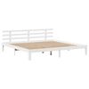 vidaXL Okvir kreveta s ladicama bez madraca bijeli 200x200 cm