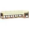 vidaXL Set vanjskih sofa s jastukom 6 pcs Prirodna i krem