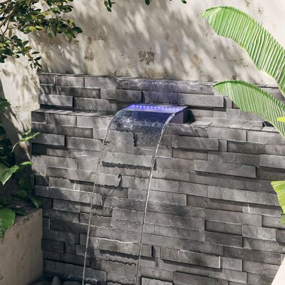 vidaXL Prelijevajući vodopad s RGB LED svjetlima akrilni 30 cm
