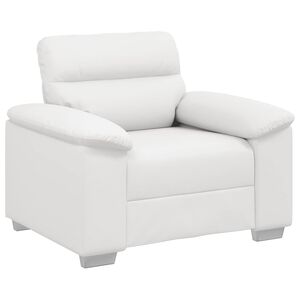 vidaXL Sofa fotelja bijela 100x81x84 cm umjetna koža