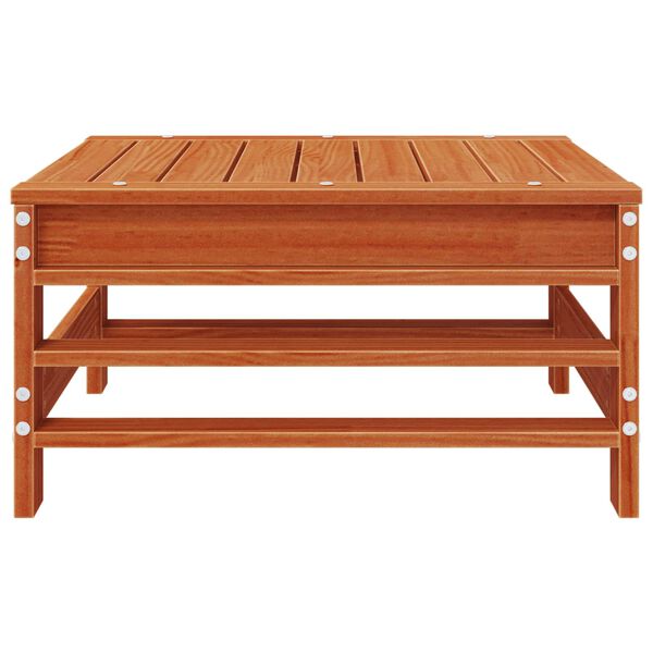 vidaXL Noge za odmaranje u vrtu Masivna borovina Vosak Smeđa