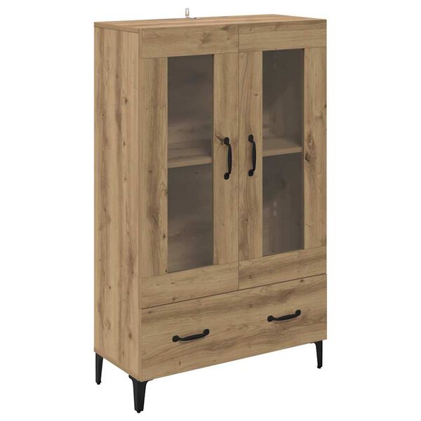 vidaXL Highboard s ladicama Umjetnički hrast 70 x 31 x 115 cm