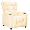 vidaXL Fotelja na podizanje od umjetne kože krem