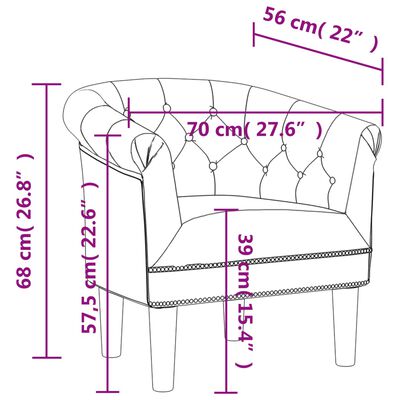 vidaXL Zaobljena fotelja od umjetne kože bijela
