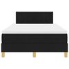 vidaXL Krevet s opruga kutije s jastukom Crna 120 x 200 cm tkanina