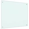vidaXL Kuhinjske za&scaron;tite od prskanja 2 kom bijele 70 x 60 cm staklene