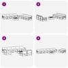vidaXL Set vanjskih sofa s jastukom 9 pcs Prirodna i svijetlo siva