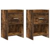 vidaXL Noćni ormarići 2 pcs Dimljeni hrast 40 x 30 x 60 cm