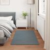 vidaXL Faux Rabbit Fur Rug Olite Antracit 80 x 150 cm Poliester
