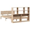 vidaXL Krevet s regalom za knjige bez madraca 140x190 cm od borovine