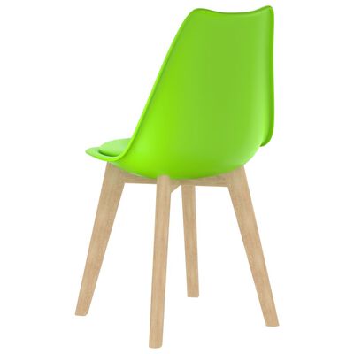 vidaXL Blagovaonske stolice od plastike 2 kom zelene