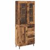 vidaXL Highboard 2 kom. Staro drvo 69,5 x 34 x 180 cm