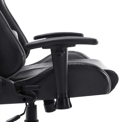vidaXL Igraća stolica od umjetne kože crno-siva