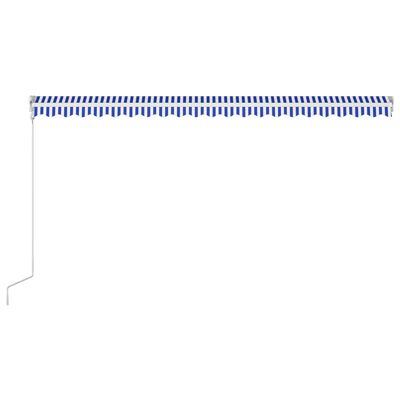 vidaXL Tenda na automatsko uvlačenje 500 x 300 cm plavo-bijela