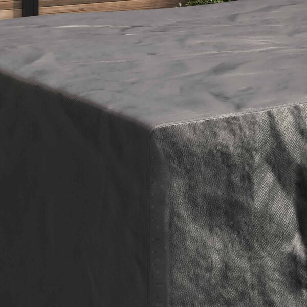 vidaXL Pokrov za namje&scaron;taj Jednobojno Crna 240 x 190 x 90 cm 210D