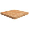 vidaXL Četvrtasta stolna ploča smeđa 50x50x4 cm tretirana hrastovina