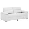 vidaXL Dvosjed Kauč Bijeli 180x81x84 cm Implicitna koža