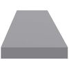 vidaXL Plutajuće zidne police 2 kom sive 120 x 23,5 x 3,8 cm MDF