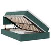 vidaXL Krevet s od storage Tamnozelena 120 x 200 cm Bar&scaron;un