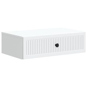 vidaXL Stolna montirana na zid Bijela 59 x 34,5 x 17 cm
