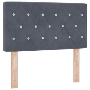 vidaXL Uzglavlje Tamno siva 80 cm Bar&scaron;un