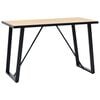vidaXL Blagovaonski stol boja hrasta 120 x 60 x 75 cm MDF