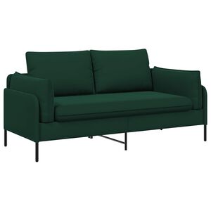 vidaXL Sofa za dvije osobe 2-sjedalo Tamnozelena 188 x 81 x 89 cm
