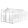 vidaXL Staklenik od aluminija 421 x 190 x 195 cm 15,6 m&sup3;