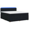 vidaXL Boxspring krevet s madracem Crna 140 x 190 cm Tkanina