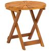 vidaXL Bistro Stol Prirodna &Oslash;45 x 45 cm Čvrsto drvo akacije
