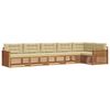 vidaXL Set vanjskih sofa 6 kom. Prirodna i bež