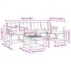 vidaXL Set vanjskih sofa s jastukom 6 pcs Prirodna i bež