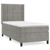 vidaXL Box spring krevet s madracem svjetlosivi 100x200 cm bar&scaron;unasti