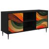 vidaXL TV ormar BONN 102 x 33 x 51 cm Crni hrast Konstruirano drvo