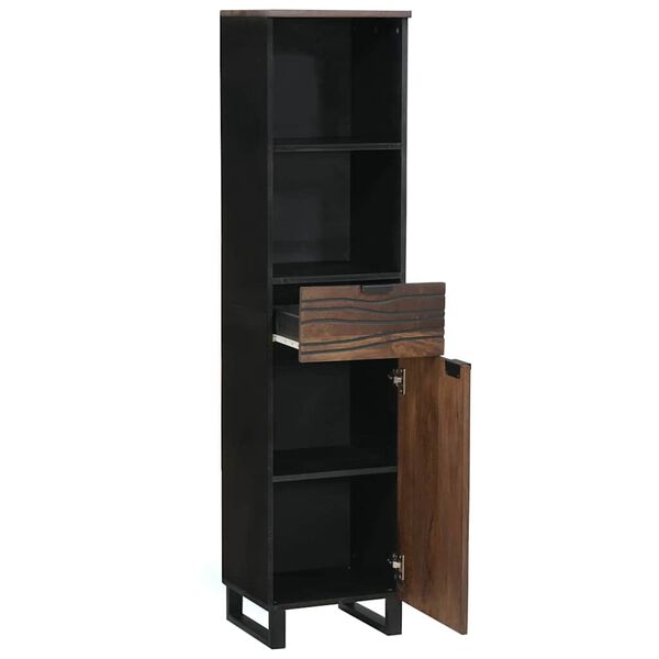 vidaXL Kupaonski ormarić za sudoper s policom Orah 38 x 33 x 160 cm