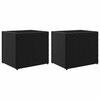 vidaXL Vrtne sadilice 2 kom crna 36 x 30 x 32 cm od poliratana
