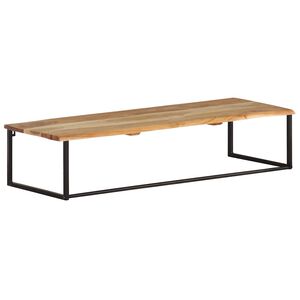 vidaXL Vje&scaron;alica sa živim rubom 100x35x22 cm masivno bagremovo drvo