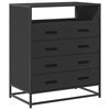 vidaXL Ormar s ladicama crni 70x41x83,5 cm izrađeno drvo