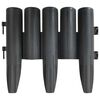 vidaXL Rubnjaci za travnjak 36 kom antracit 10 m PP