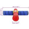 vidaXL Dječji tunel za igru s 250 loptica raznobojni