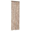 vidaXL Zastor protiv muha bež i tamnosmeđa 56 x 200 cm od &scaron;enila