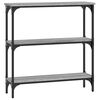 vidaXL Konzolni stol siva boja hrasta 75x22,5x75 cm konstruirano drvo