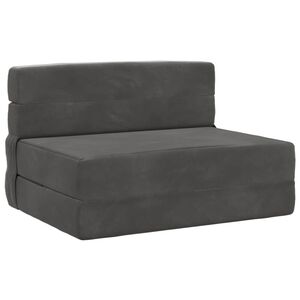 vidaXL Sofa na razvlačenje Tamnosiva 70 x 80 x 60 cm Tkanina