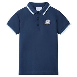 vidaXL Dječja polo majica tamnoplava 92
